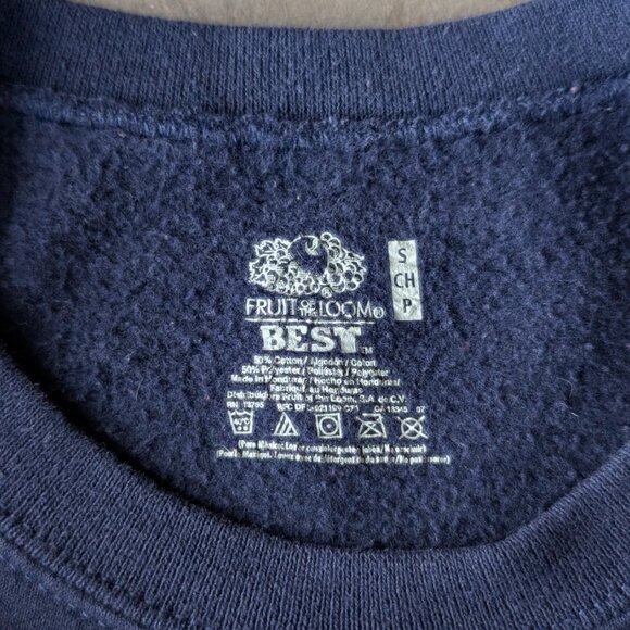 Acadia National Park Navy Orange Graphic Long Sleeve Crewneck Sweatshirt small - Picture 5 of 8